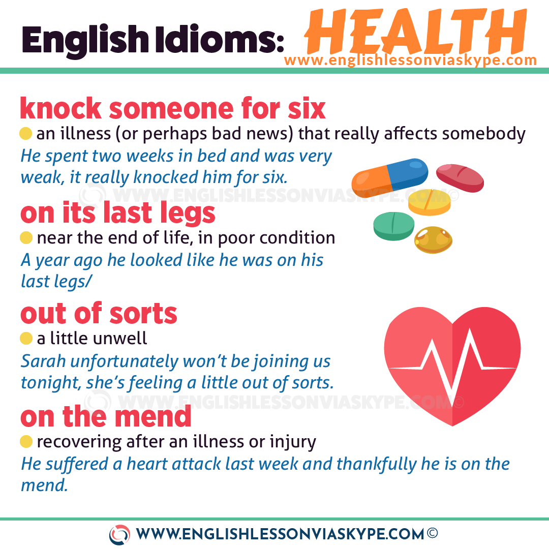 10 Idioms About Health And Illness Learn English With Harry