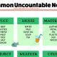 Uncountable and Plural Nouns in English