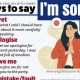 How to say SORRY in English?