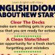 Useful English Words and Phrases to describe a New Start
