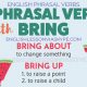 13 Phrasal Verbs With Bring