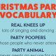 English Words and Phrases connected with the Christmas Party