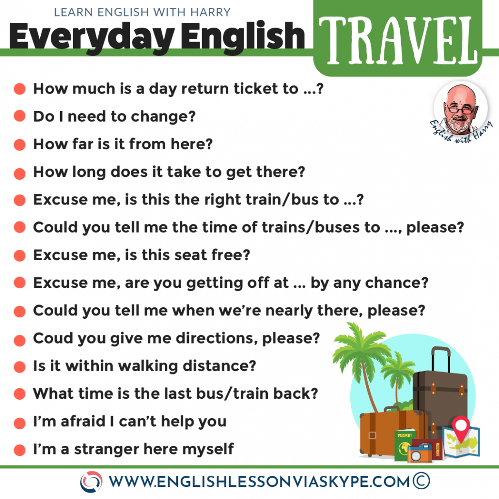 estafador carpintero Delgado Intermediate English Travel Vocabulary ⬇️ - Learn English with Harry