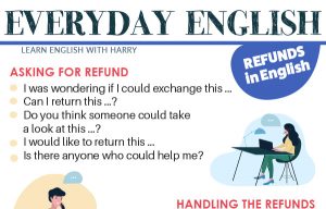 How to ask for a refund in English? Useful phrases for making complaints ESL at www.englishlessonviaskype.com #learnenglish #englishlessons #tienganh #EnglishTeacher #vocabulary #ingles #อังกฤษ #английский #aprenderingles #english #cursodeingles #учианглийский #vocabulário #dicasdeingles #learningenglish #ingilizce #englishgrammar #englishvocabulary #ielts #idiomas