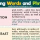 Linking Words and Phrases in English