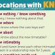 11 Collocations with Know