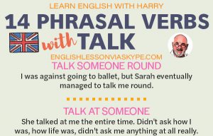 Read more about the article 14 Phrasal Verbs with Talk