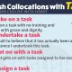 15 English Collocations with Task