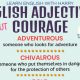 10 English Adjectives to Describe Courage