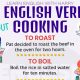 English Verbs about Cooking