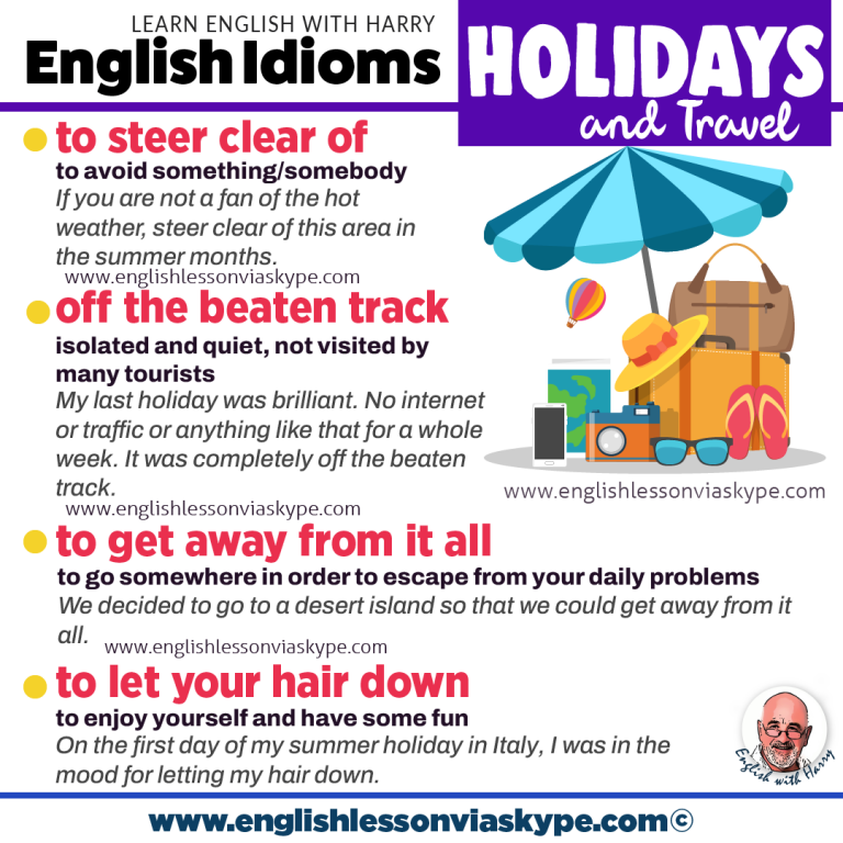 travel idioms and phrases