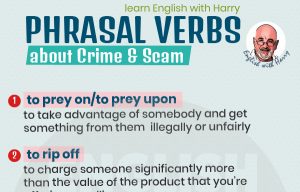 Read more about the article Phrasal Verbs about Crime and Scam