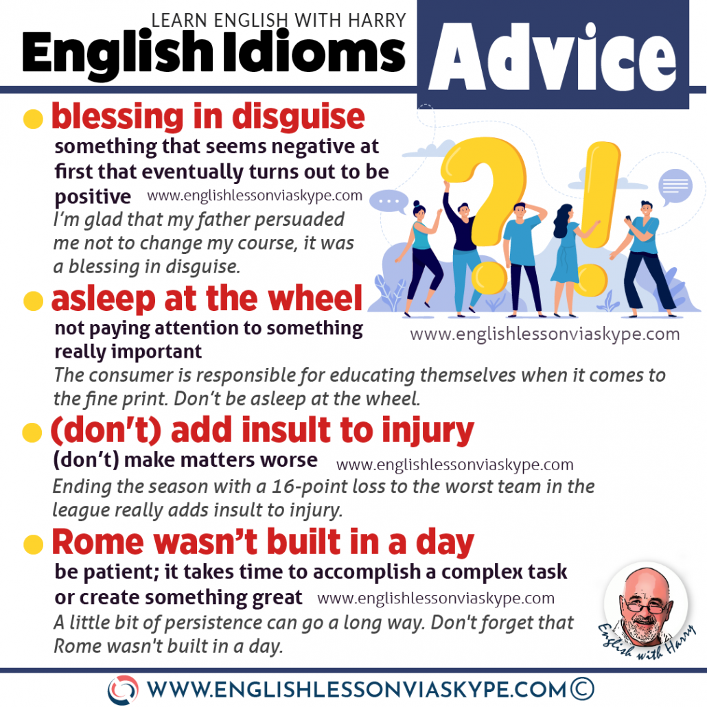 Learn 9 English Idioms for Giving Advice and Warnings. Advanced English learning. Improve English from intermediate to advanced level. Advanced English lessons online at www.englishlessonviaskype.com #learnenglish #englishlessons