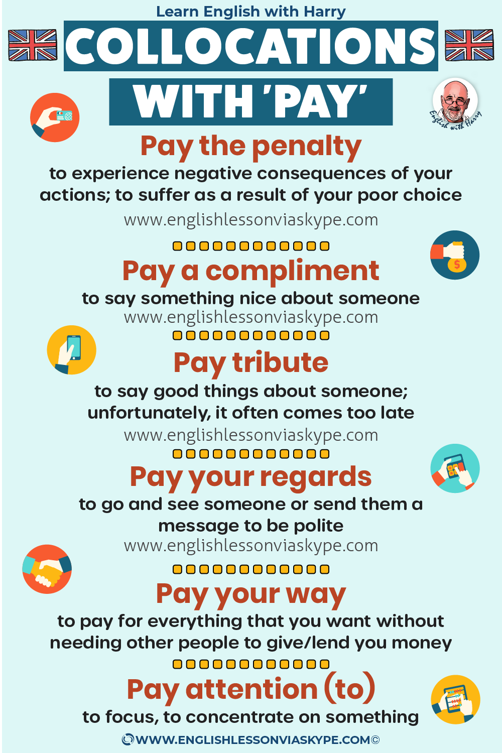 8 English collocations with pay. Improve business English vocabulary. Advanced English learning. English lessons on Zoom at www.englishlessonviaskype.com #learnenglish #englishlessons #EnglishTeacher #vocabulary #ingles #อังกฤษ #английский #aprenderingles #english #cursodeingles #учианглийский