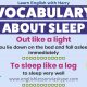 English Expressions Related To Sleep