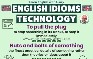 Learn English idioms related to technology. Advanced English learning. Study advanced English and speak like a native www.englishlessonviaskype.com #learnenglish
