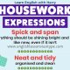 Vocabulary Expressions Related To Housework