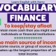 Personal Finance English Collocations