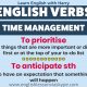 10 English Verbs Related To Time Management