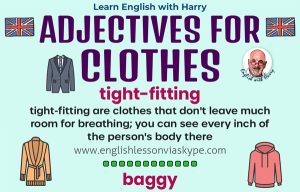 Learn adjectives to describe clothes in English. Advanced English learning. Online English lessons on Zoom at www.englishlessonviaskype.com #learnenglish #englishlessons #EnglishTeacher #vocabulary #ingles