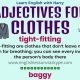 Adjectives To Describe Clothes In English