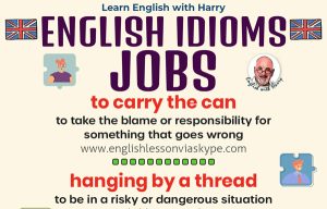 Learn English job idioms and phrases. Advanced English learning. Online English lessons on Zoom at www.englishlessonviaskype.com #learnenglish #englishlessons #EnglishTeacher #vocabulary #ingles