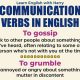 Phrases And Verbs Related To Communication