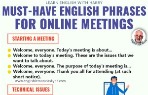 Read more about the article Must-Have English Phrases For Online Meetings