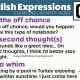 Advanced English Expressions With On