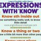 Essential Expressions With Know