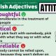 English Adjectives To Describe Attitude