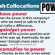 English Collocations With Power