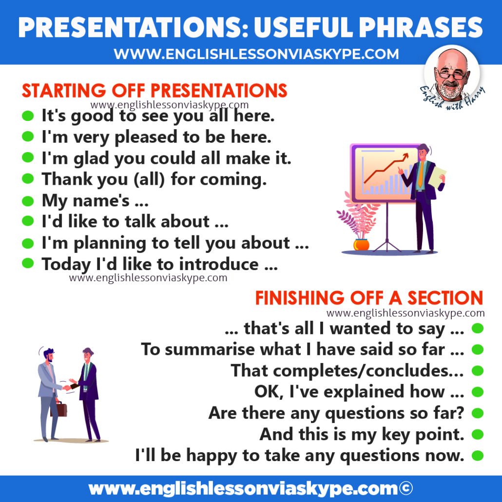 key words for presentation