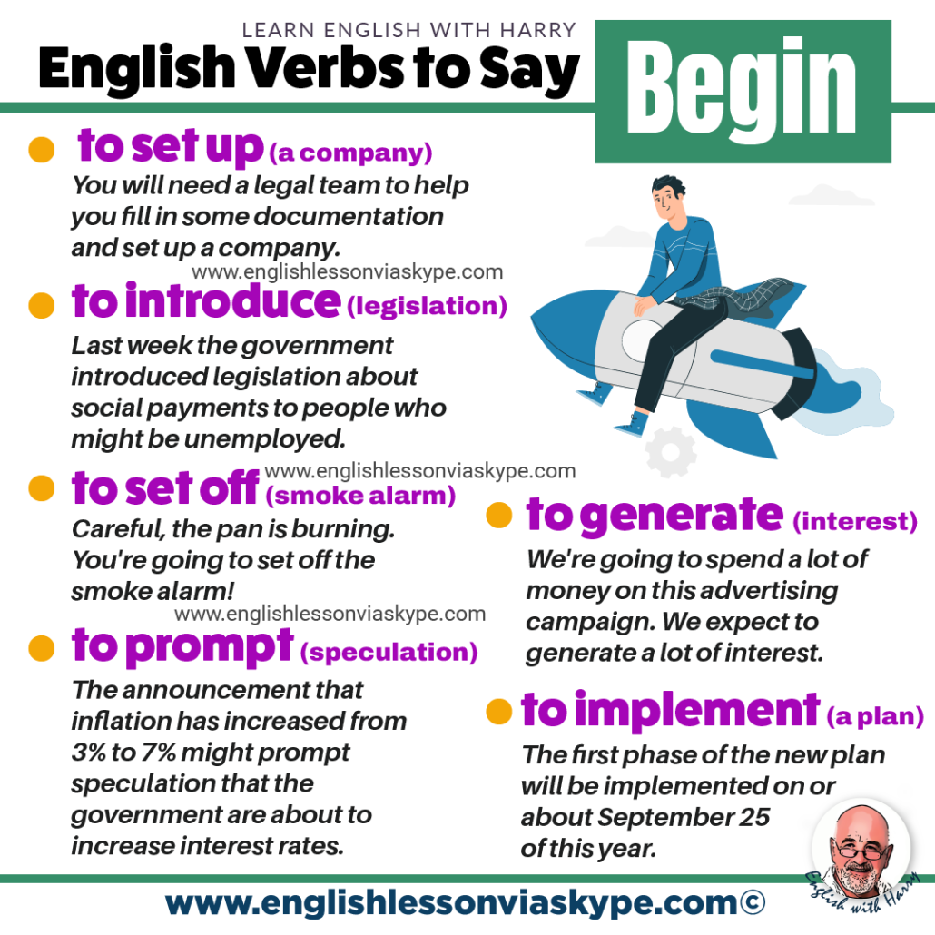 B2 C1 C2 Level English Verbs for beginnigs. Advanced English vocabulary. Expressions for FCE, CAE, IELTS. Online English lessons at www.englishlessonviaskype.com #learnenglish