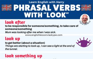 Phrasal verbs with look. Online English lessons on Zoom and Skype. Click the link and book your free trial lesson at englishlessonviaskype.com #learnenglish