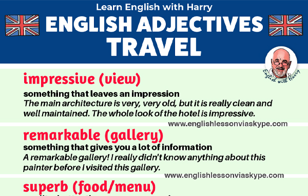 tourist attractions adjectives
