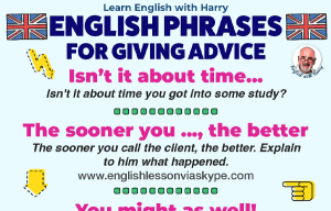 12 ways to give advice in English. Improve English speaking. Advanced English lessons on Zoom and Skype. Improve English speaking and writing skills. #learnenglishnglish