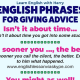 12 Ways To Give Advice In English