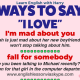 14 Ways To Say I Love You In English