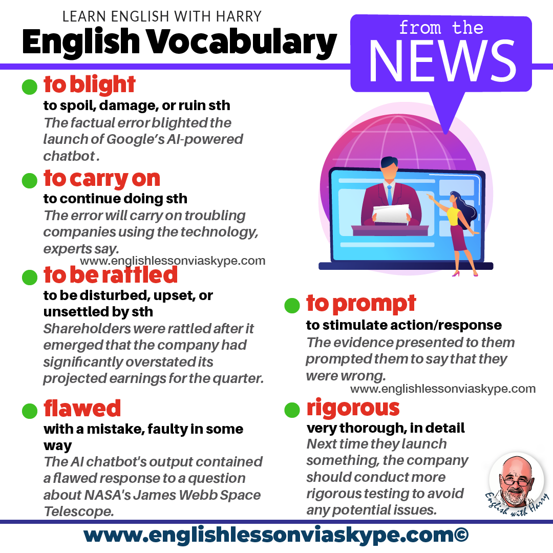 Learn English with the news. Upgrade your vocabulary. English grammar rules. Improve English speaking. Advanced English lessons on Zoom and Skype. Improve English speaking and writing skills. #learnenglish