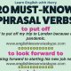 Important Phrasal Verbs For Daily Conversations 