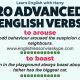 20 Advanced English Verbs For Speaking And Writing