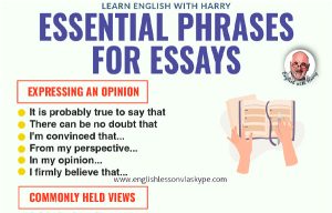 Read more about the article Key Phrases for Writing Essays in English