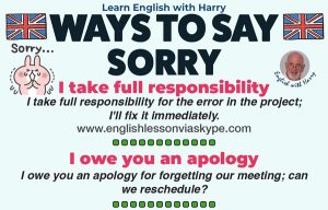 Read more about the article Ways To Say ‘Sorry’ In English