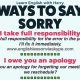 Ways To Say ‘Sorry’ In English
