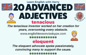 20 Advanced Adjectives To Describe People. English speaking skills. Improve English speaking skills. Upgrade your vocabulary. English grammar rules. Improve English speaking. Advanced English lessons on Zoom and Skype. Improve English speaking and writing skills. #learnenglish